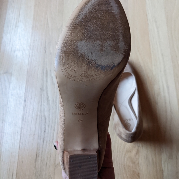 Isola Eleni suede with block heel size 9.5 - Picture 8 of 9